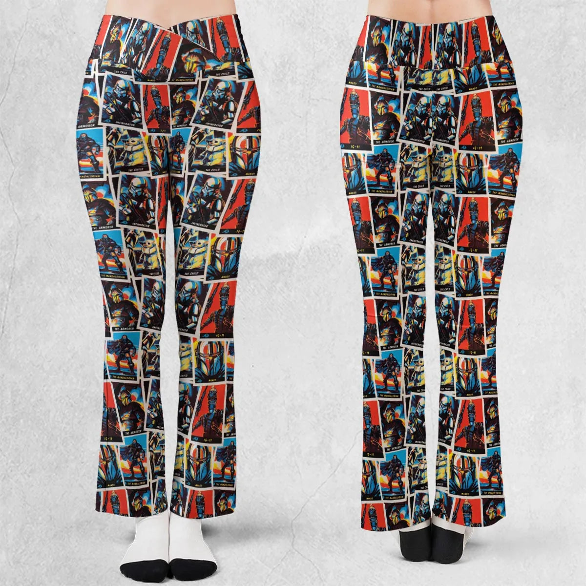 This Is The Way The Mando Pattern Flare Leggings