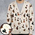 Clue The Movie Characters Pattern Cardigan