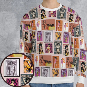 Dr. Mrs. The Monarch The Venture Bros. Magazine Poses All-over Print Sweatshirt