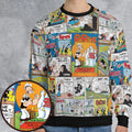 Olive Oyl Popeye Comic All-over Print Sweatshirt