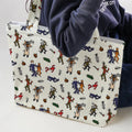 Horror Movie Pop Characters Pattern Large Tote Bag