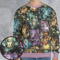 Eevee Evolution in the Galaxy All-over Print Sweatshirt