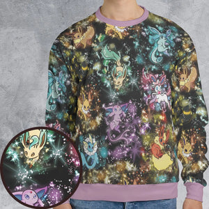 Eevee Evolution in the Galaxy All-over Print Sweatshirt