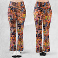 The Big Lebowski Painting Pattern Flare Leggings