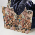 Vintage Hunks of The 80s Large Tote Bag