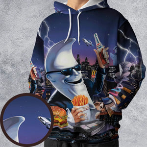 Retro Moon Mac Tonight All-over Print Hoodie
