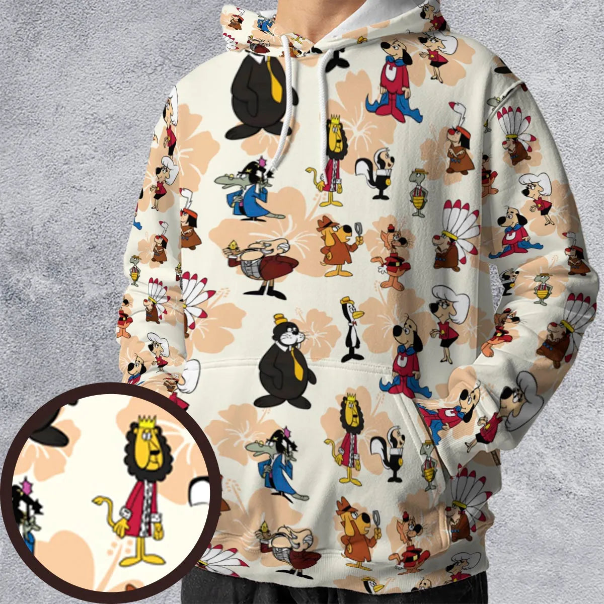 Nostalgia Underdog Characters All-over Print Hoodie