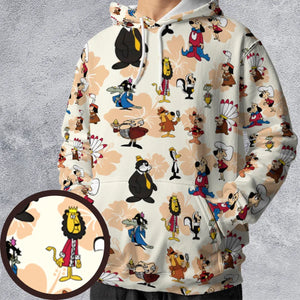 Nostalgia Underdog Characters All-over Print Hoodie