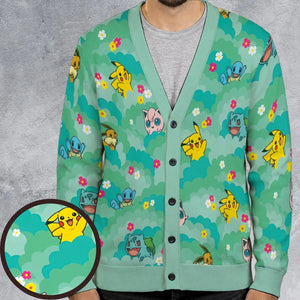 Floral Tree Pokemon Cardigan