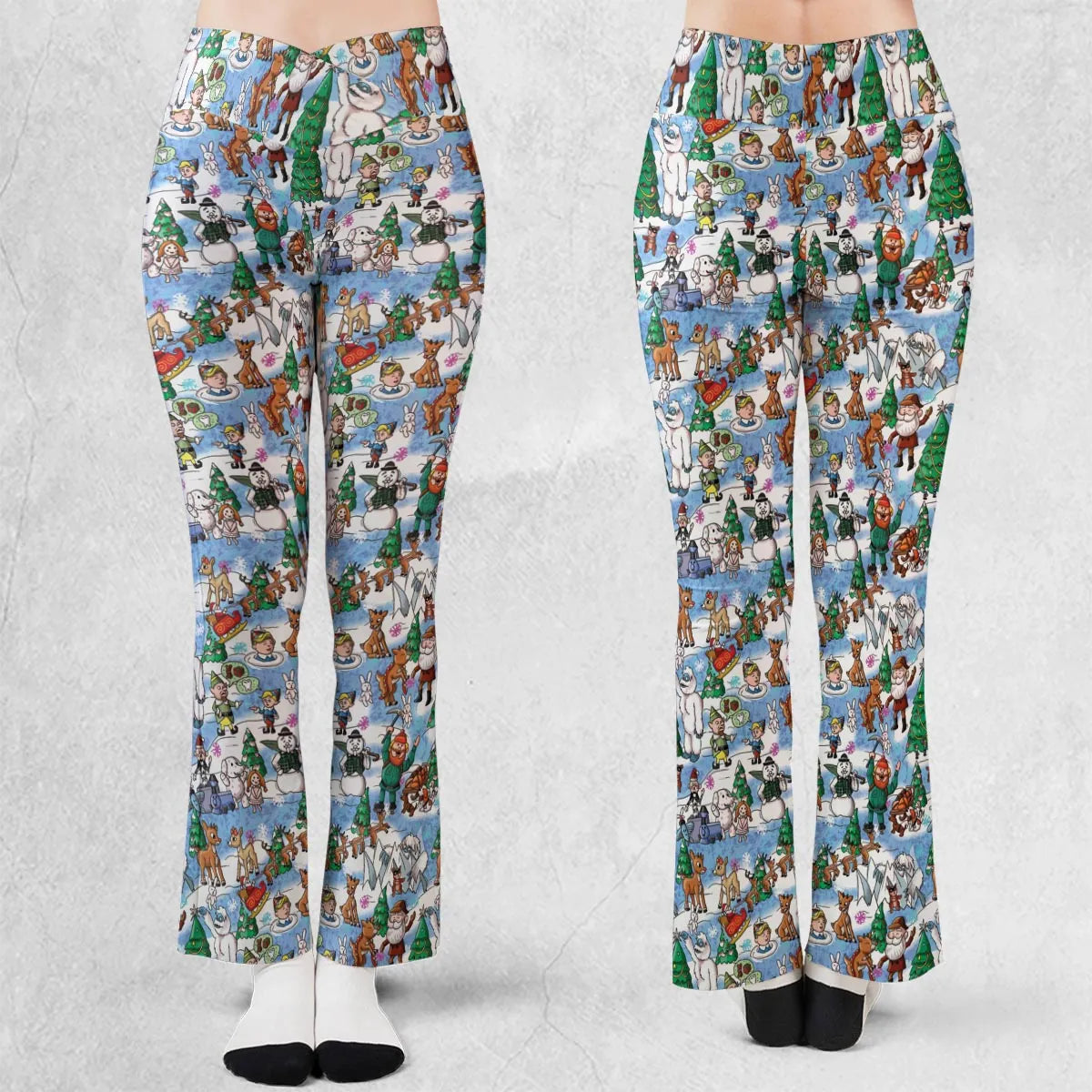 Snowland Rudolph the Red-Nosed Reindeer Flare Leggings