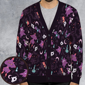 Lavender Town Pokemon Pattern Cardigan