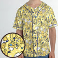 Shiny Magikarp Pokemon Pattern Unisex Baseball Jersey