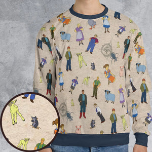 Beloved Children's Tale Charlotte's Web Cartoon Characters All-over Print Sweatshirt