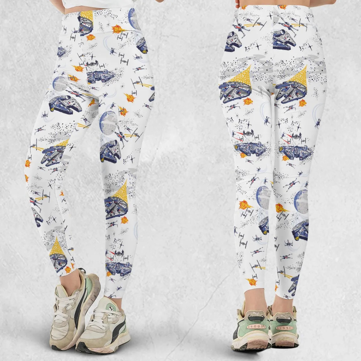 Millennium Falcon Patterns Star Wars Legging