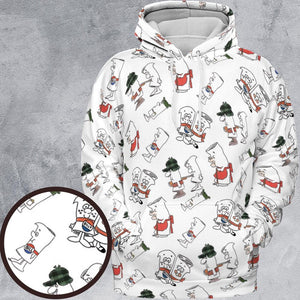 All-over Print Hoodie - 4WTT61KJ -  - 1