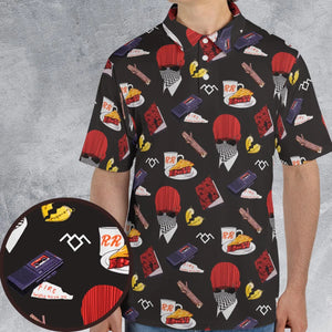 Twin Peaks Pattern AOP Men/Women Polo Shirt