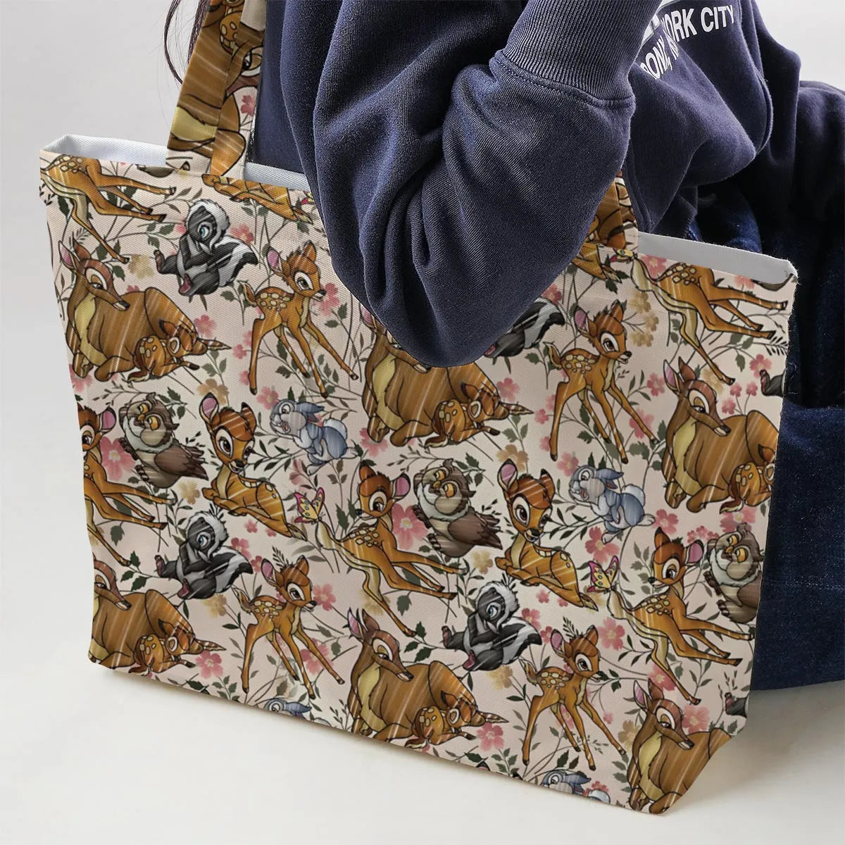 Little Wild Bambi Large Tote Bag