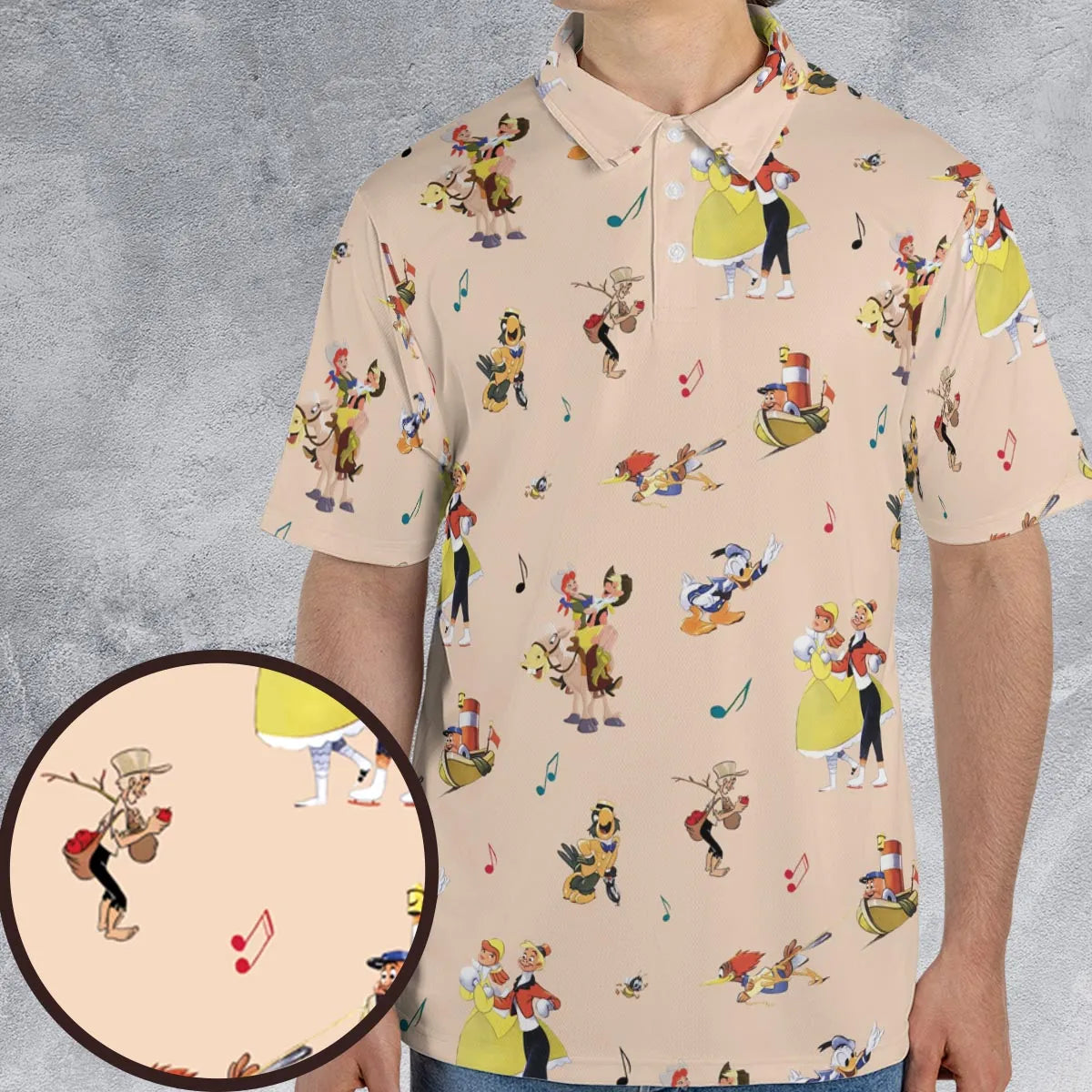 Disney Classics Melody Time AOP Men/Women Polo Shirt
