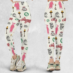 A Christmas Story Pattern Legging