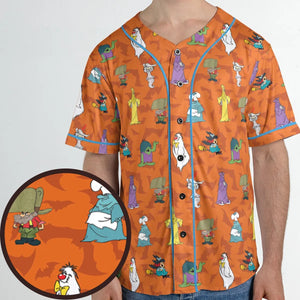 Happy Halloween From Hanna Barbera Unisex Baseball Jersey
