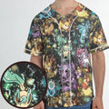 Eevee Evolution in the Galaxy Unisex Baseball Jersey