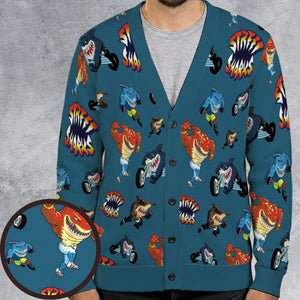 Ripster Slash Street Sharks Cardigan