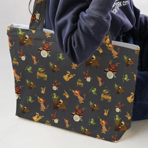 River Bottom Dr. Teeth and the Electric Mayhem Large Tote Bag