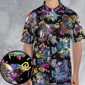 Retro Horror Characters Halloween AOP Men/Women Polo Shirt