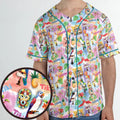 Tiki Room With Orange Bird Unisex Baseball Jersey
