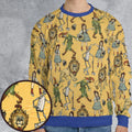 Magic Of Oz Characters Pattern All-over Print Sweatshirt