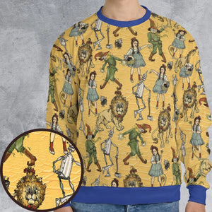Magic Of Oz Characters Pattern All-over Print Sweatshirt