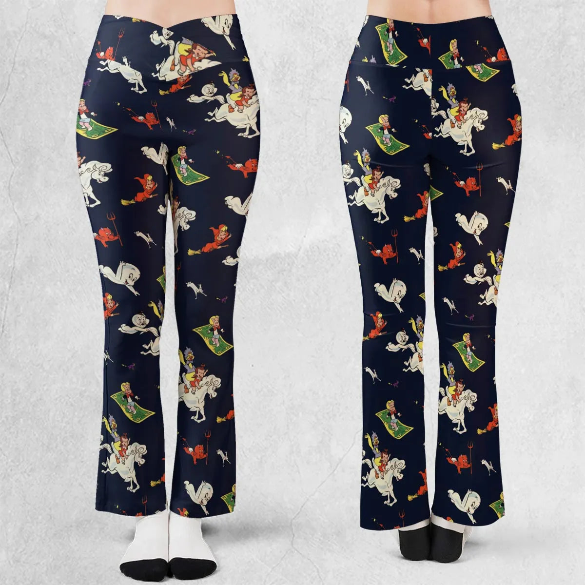 Casper Richie Rich Harvey Comic Characters Flare Leggings