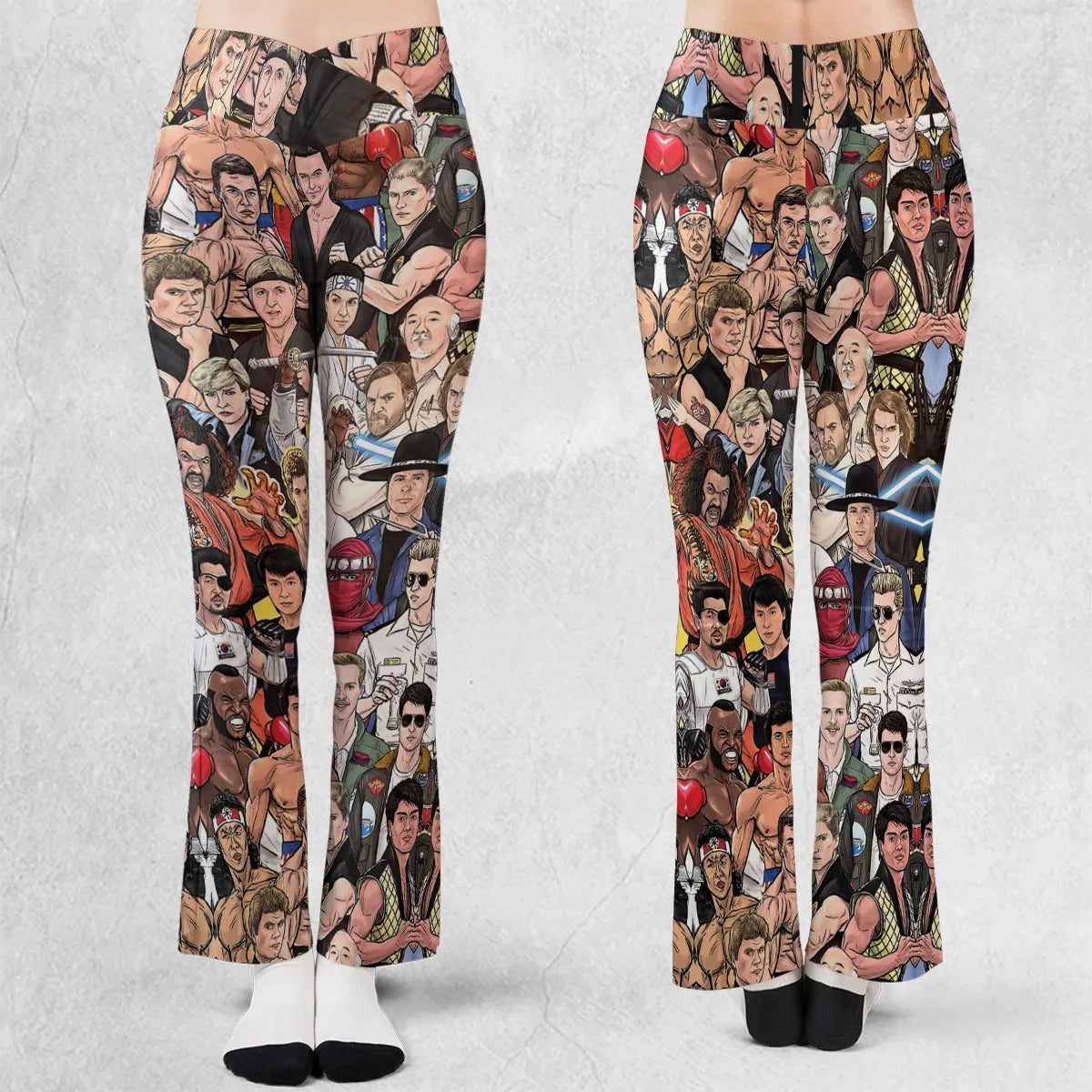 Martial Arts Stars Flare Leggings