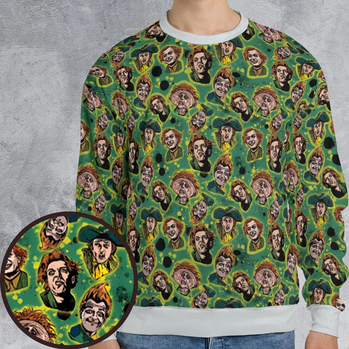 Hey Snot Face Drop Dead Fred All-over Print Sweatshirt