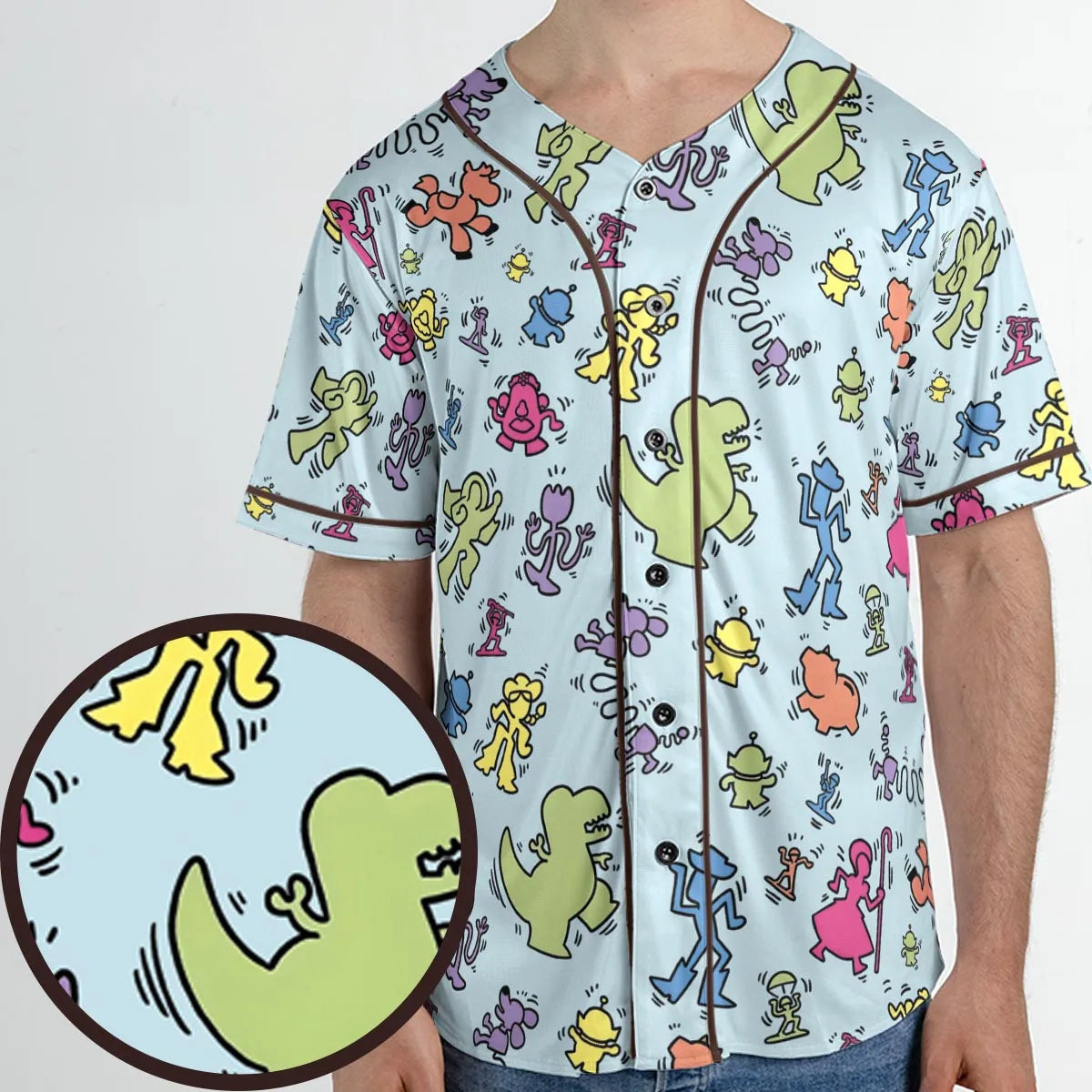 Toy Art Toy Story Unisex Baseball Jersey