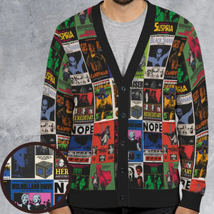 Modern Horror Movies Nope Ghostface Pinhead Pearl Leatherface Halloween Cardigan