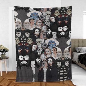 Faces The Phantom of Opera Fleece Blanket
