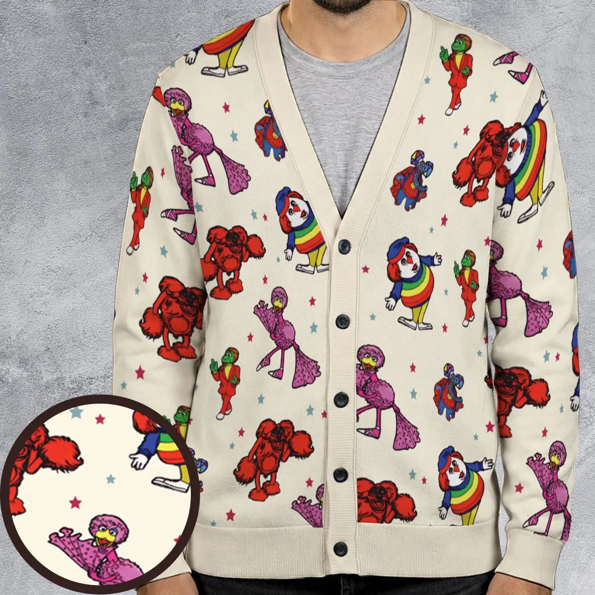 The Great Space Coaster Characters Cardigan