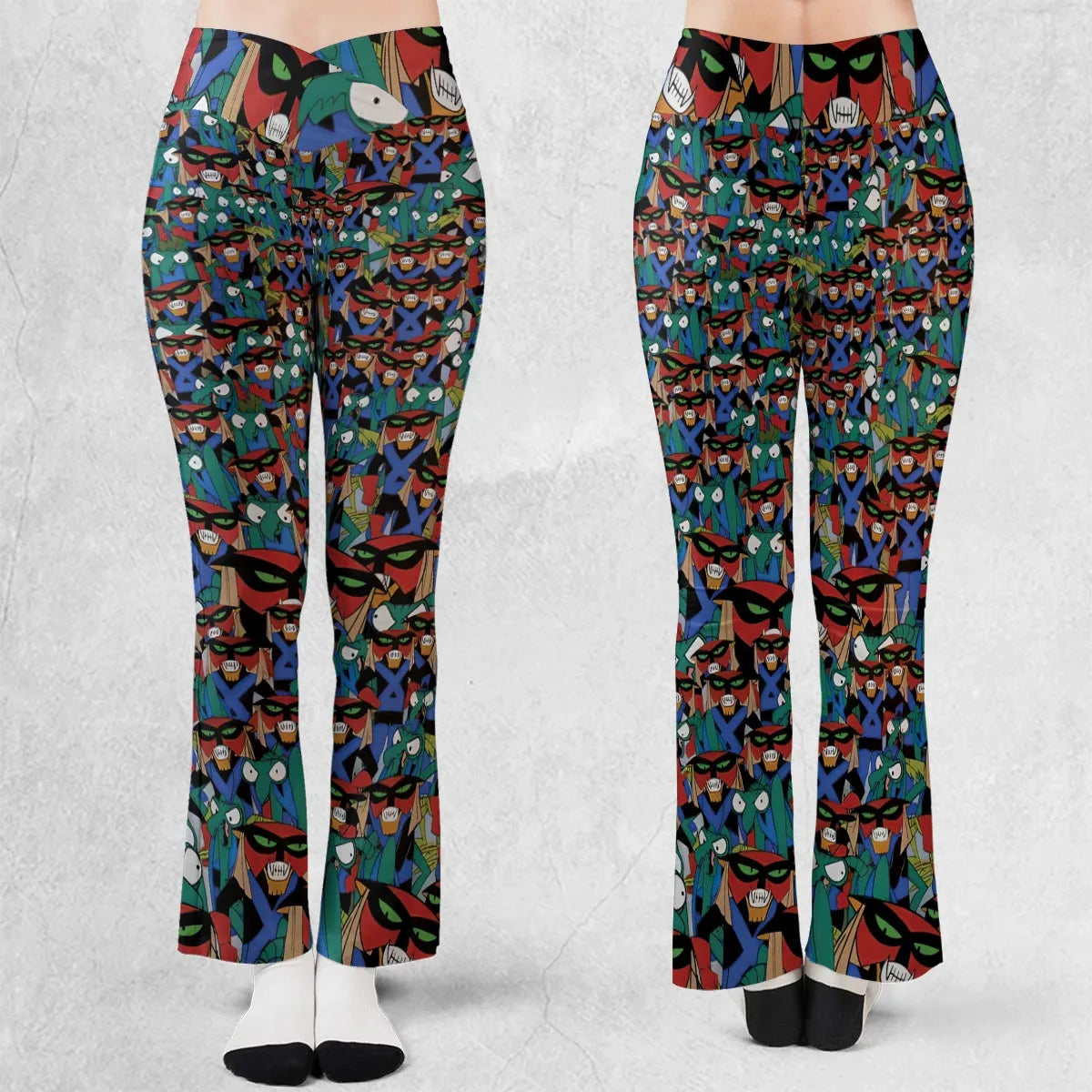 Brak and Zorak Space Ghost Coast to Coast Flare Leggings