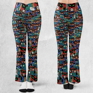 Brak and Zorak Space Ghost Coast to Coast Flare Leggings