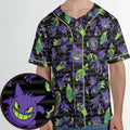 Ghost Type Pokemon Pattern Unisex Baseball Jersey
