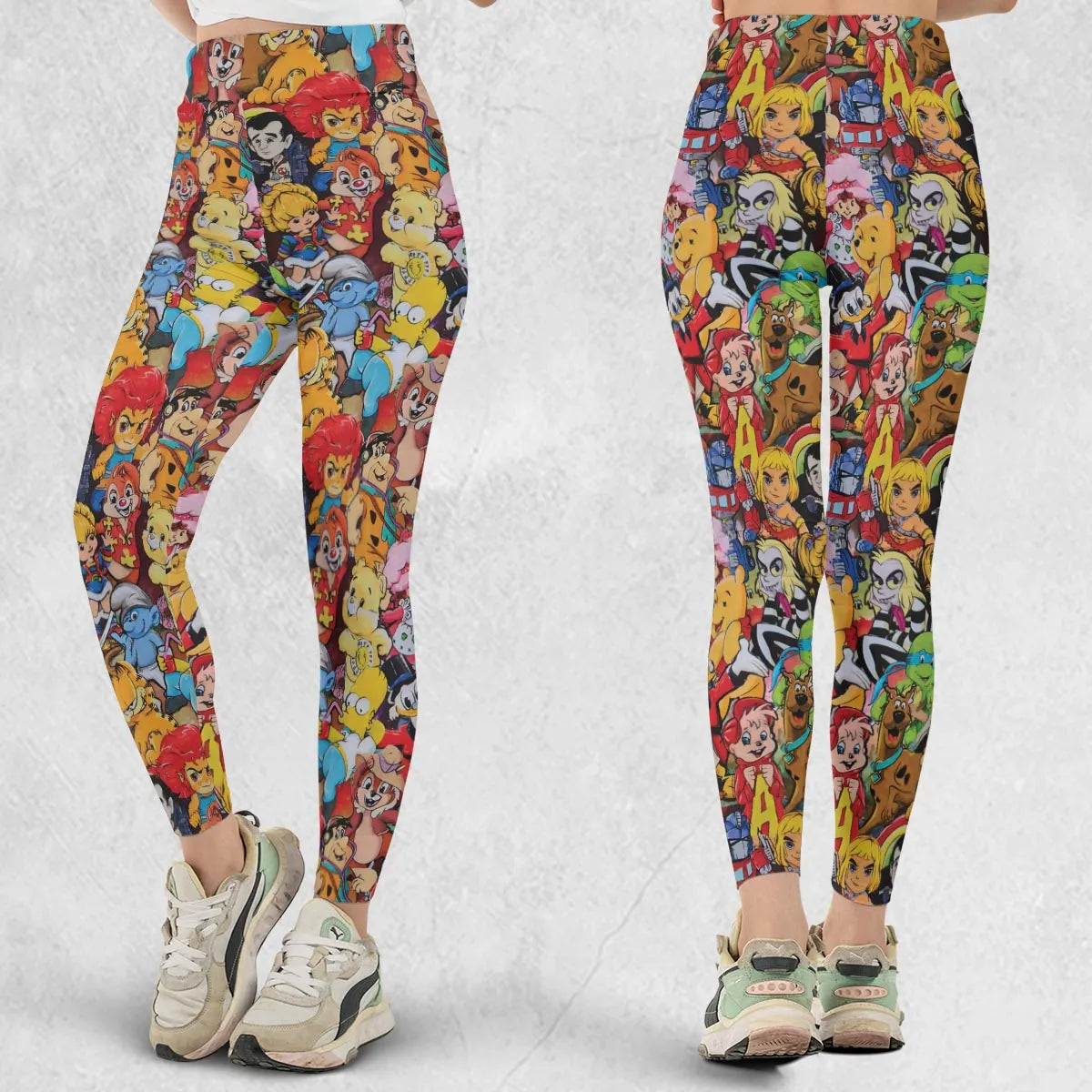 Old Cartoon Characters Legging