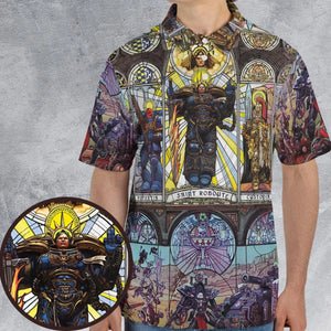 WH40K Library AOP Men/Women Polo Shirt