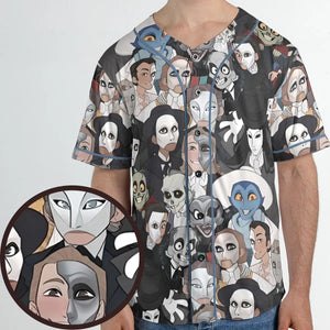 Faces The Phantom of Opera Unisex Baseball Jersey