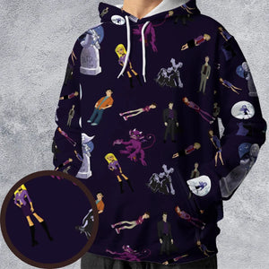 Buffy: The Animated Series Characters All-over Print Hoodie