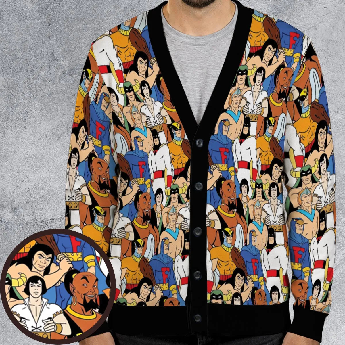 Hanna-Barbera's Superheroes Cardigan