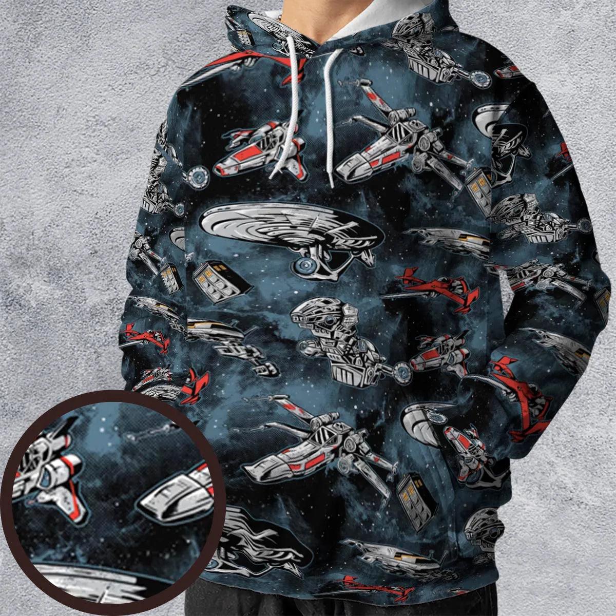 Ultimate Space Fleet All-over Print Hoodie