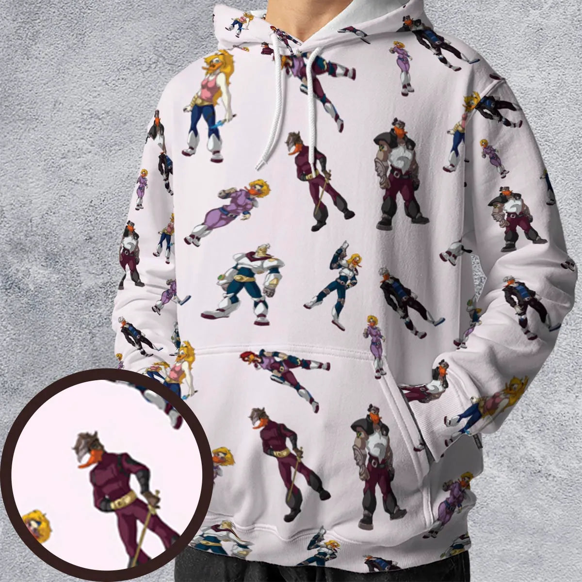 Mighty Ducks The Animated Series Characters All-over Print Hoodie