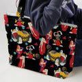 Retro 90s Jessica Rabbit Roger Rabbit Large Tote Bag