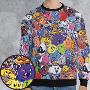 Slimes Dragon Quest All-over Print Sweatshirt